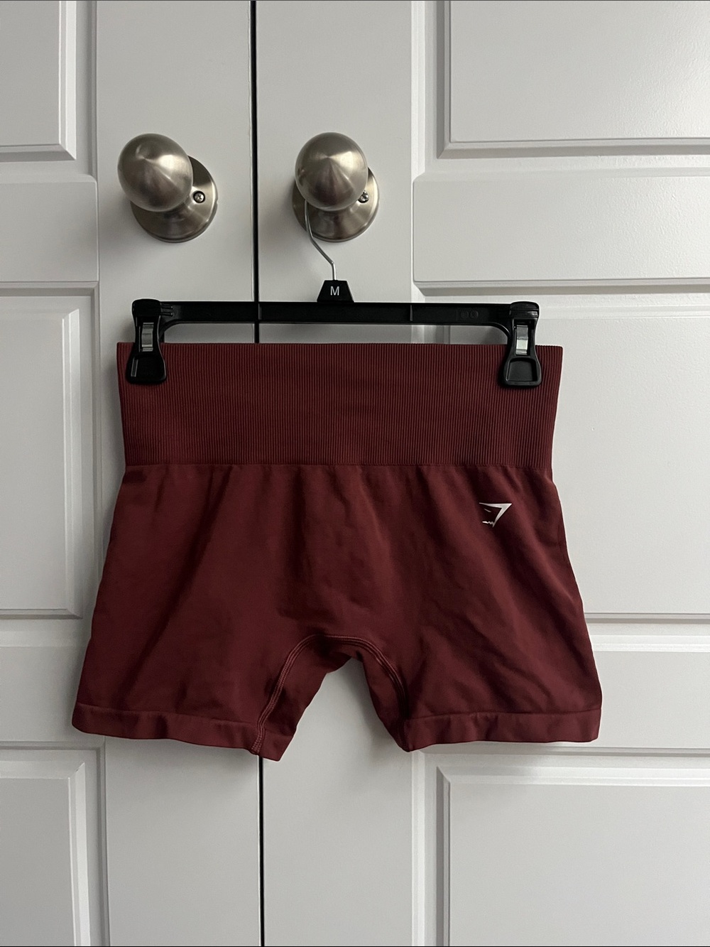Gymshark Burnt Burgendy High-Waist Seamless Bike Shorts